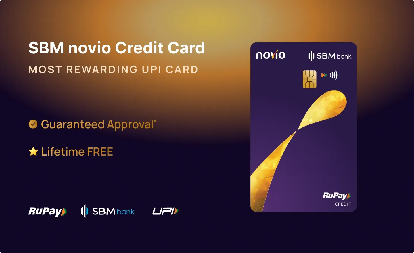 SBM Novio RuPay FD-backed credit card